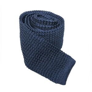 J. Crew Navy Italian Silk Knit Tie